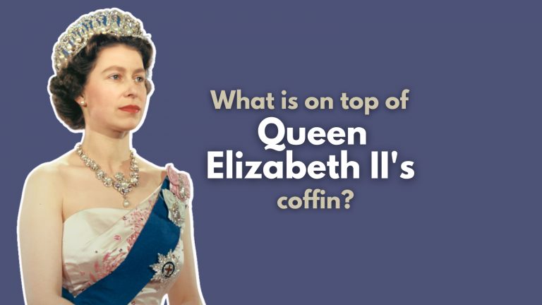 What is on top of Queen Elizabeth II’s coffin?